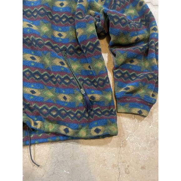 Vintage style Holiday Timberland Colorful Sherpa Fleece Size XL - Picture 3 of 6